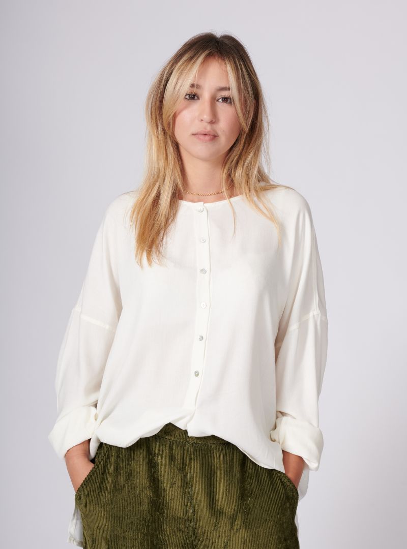 Blouse Anastasia Viscose Blanc