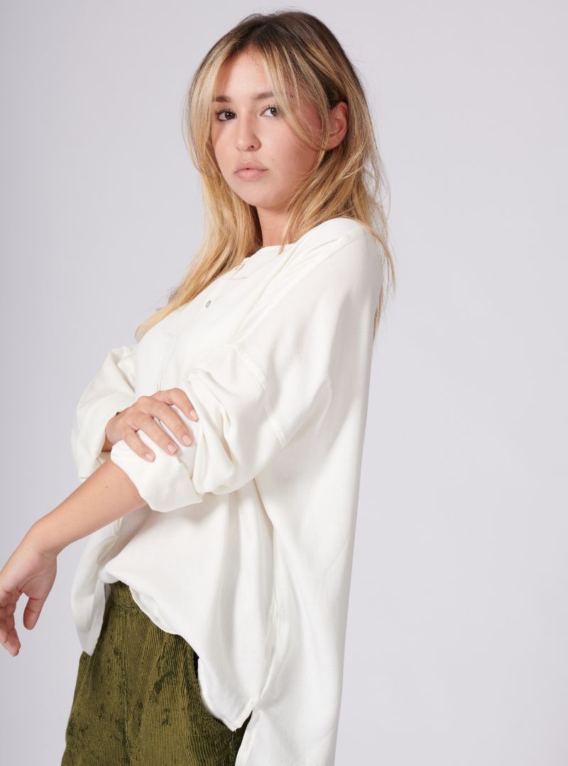 Blouse Anastasia Viscose Blanc